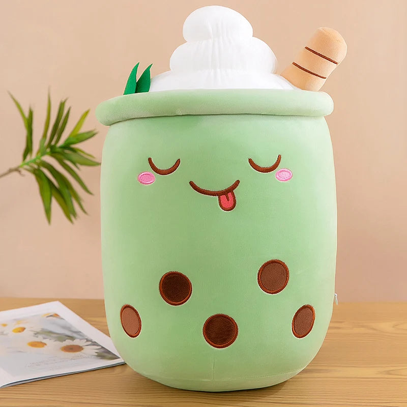 Giant Bubble Tea Plush Toy – Cute Boba Pillow