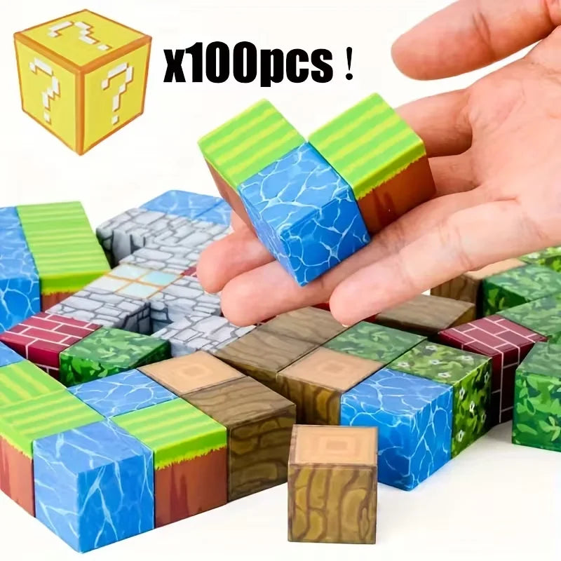 Magnetic Building Blocks Set – Creative STEM Construction Cubes