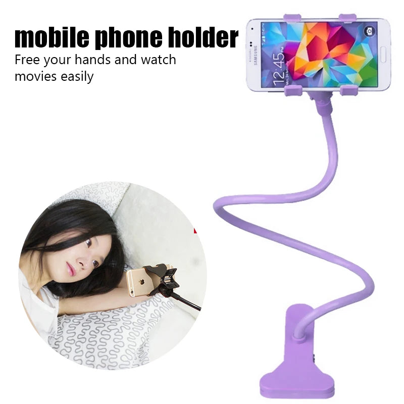 Flexible Gooseneck Phone Holder – Adjustable Desk & Bed Mount