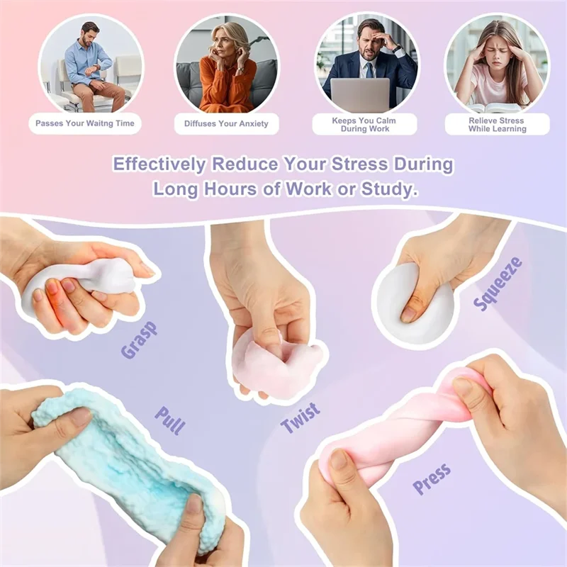Vacuum Squishy Stress Ball – Soft Sensory Squeeze Fidget Toy