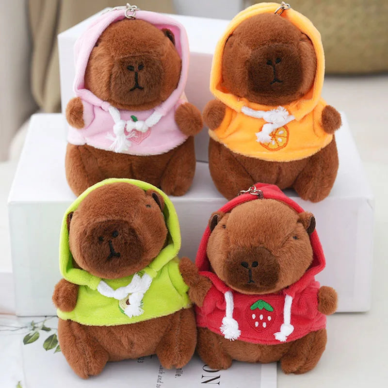 Cute Capybara Plush Keychain