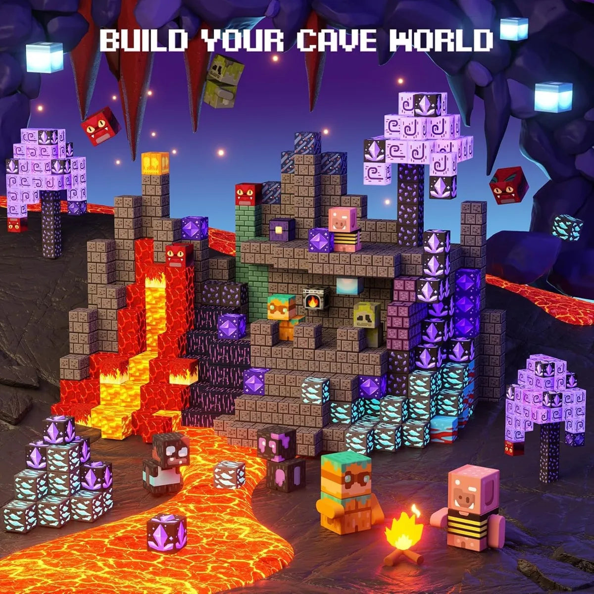 Minecraft Creative World Magnetic Building Blocks Set
