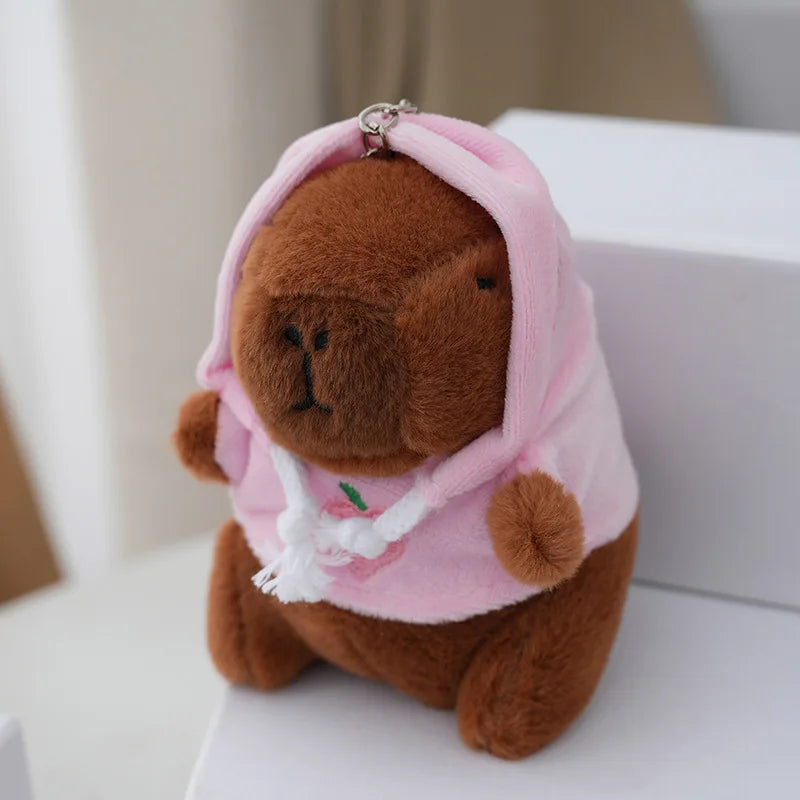 Cute Capybara Plush Keychain