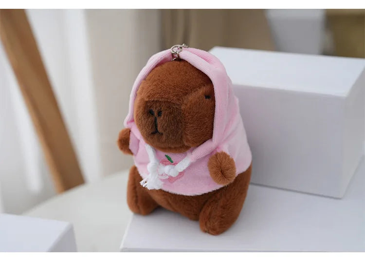 Cute Capybara Plush Keychain