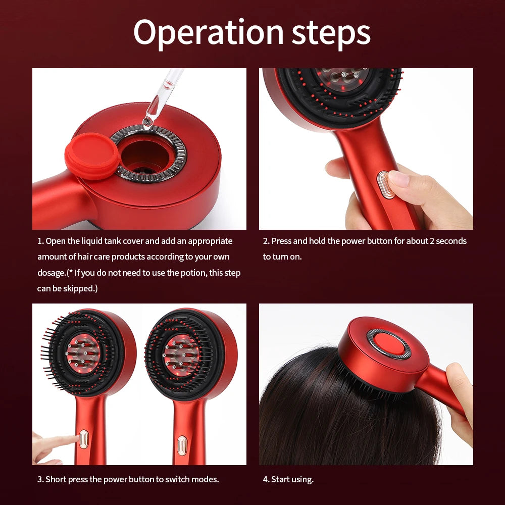 ORFAOM Electric Vibrating Scalp Massager Brush