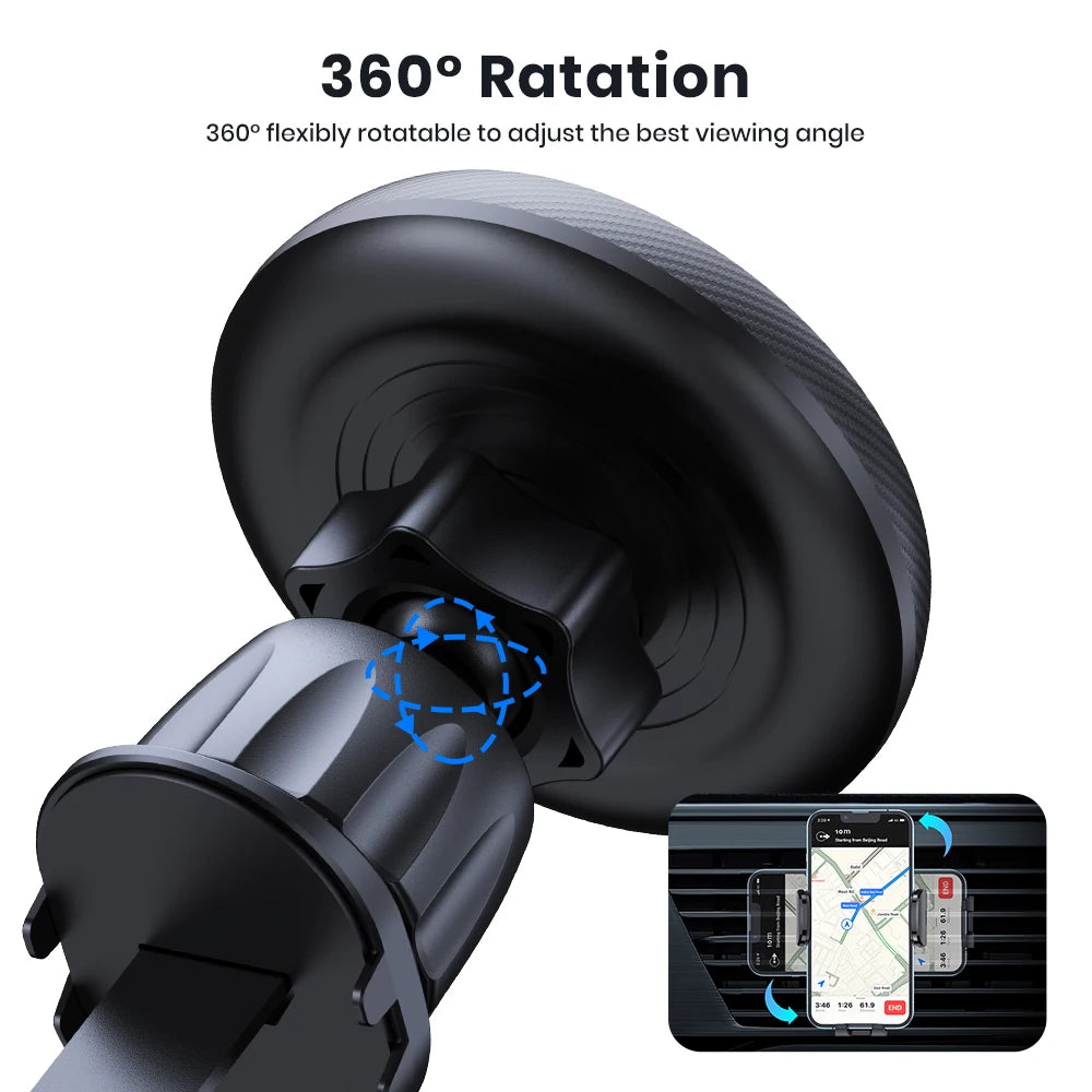 MagSafe Magnetic Car Phone Mount – 360° Air Vent Holder