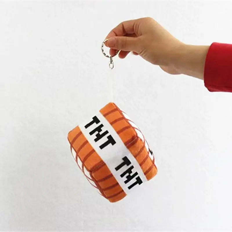 Minecraft TNT Plush Pillow – Soft Cube Cushion