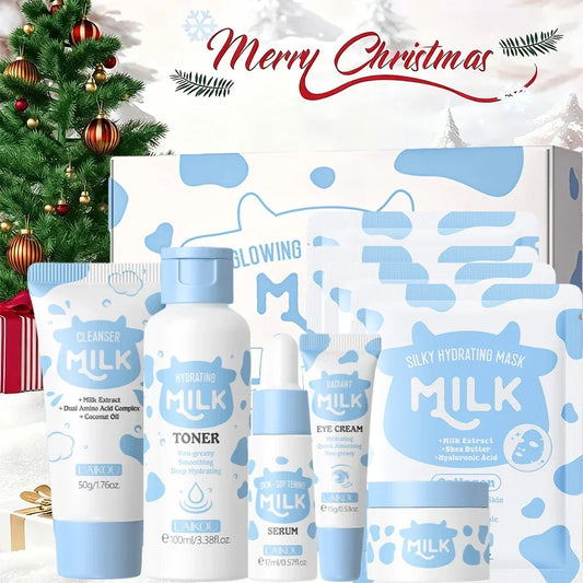 ORFAOM Milk Skincare Set – 10-Piece Hydrating & Nourishing Facial Care Kit