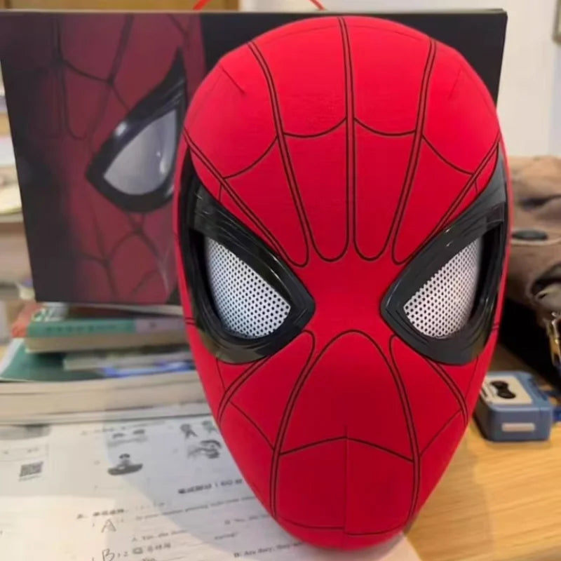 Marvel Spider-Man Electronic LED Mask with Moving Eyes – Wearable Cosplay Helmet