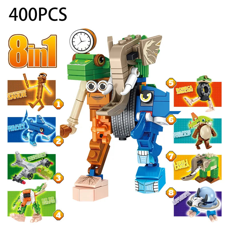 Italian Brainrot Building Blocks – Collectible Character Figures  Перевод